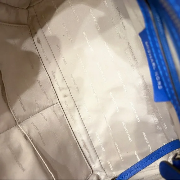 Michael Kors Royal Blue Selma Satchel Purse - Picture 5 of 10